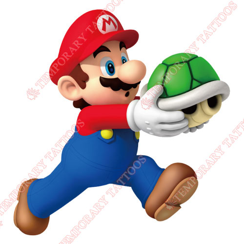 Mario Customize Temporary Tattoos Stickers NO.1332